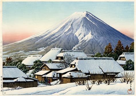 hasui clearing after a snowfall yoshida sold egenolf gallery japanese prints