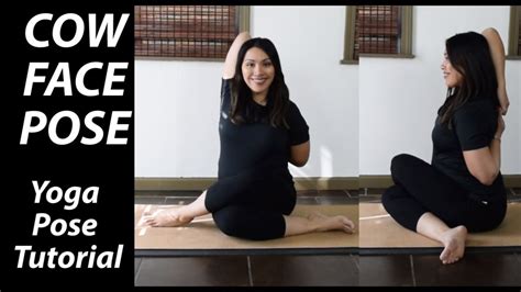 How To Do Cow Face Pose Gomukhasana Yoga Tutorial Youtube