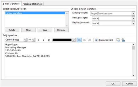 Create Email Signature On Outlook My Computer Works
