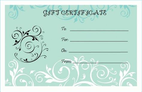 Gift card is the other term for a gift certificate in pdf. Blank Gift Certificate Template regarding Blank Gift Certificate Template Free Download 2547 ...