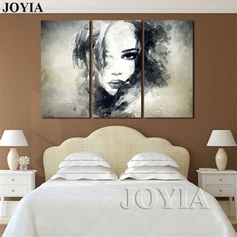 Wall Decor Canvas Art Painting Watercolor Black And White