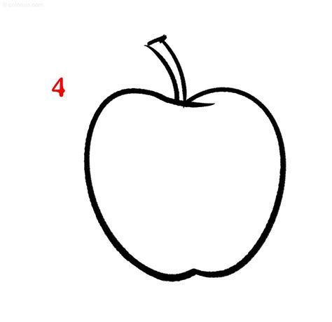 Apple Drawing How To Draw An Apple Step By Step