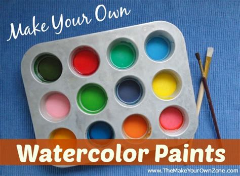 How To Make Homemade Watercolor Paints The Make Your Own Zone