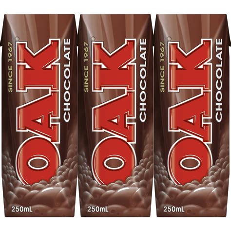 Calories In Oak Chocolate Flavoured Milk Calorie Counter Australia