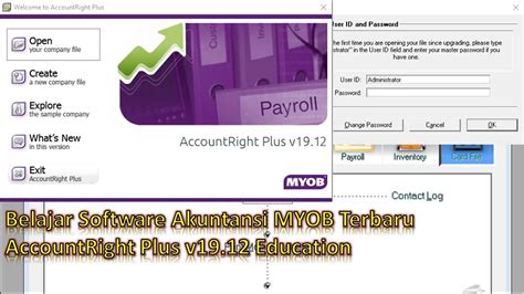 Tutorial Myob Accounting Terbaru Part 1 Membuat Database Dan Setting