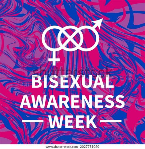 Bisexual Awareness Week Typography Poster Lgbt Stock Vector Royalty