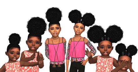 Single Post Toddler Hair Sims 4 Sims 4 Black Hair Afro
