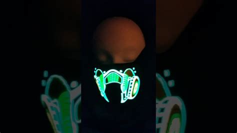 Cyber Sound Activated Led Rave And Edm Mask