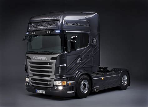 Black Scania Freight Truck Truck Scania Tractor R620 Scania Scania