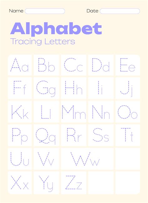 Alphabet Tracing Worksheet Kindergarten