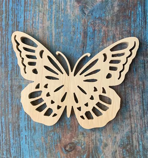 Unfinished Wood Butterfly Diy Craft Etsy