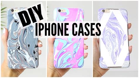 Create and sport your custom one of a kind case! DIY iPhone Cases - WATERMARBLE edition! - YouTube