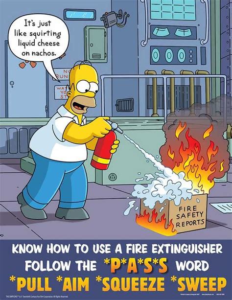 Safety Posters For The Generation Raised On The Simpsons Imgur