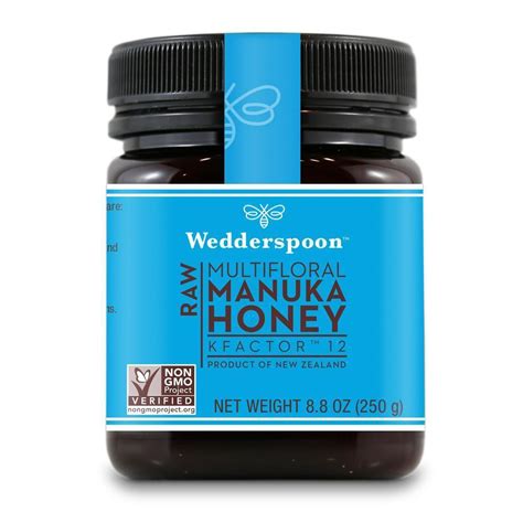 Wedderspoon Raw Multifloral Manuka Honey KFactor 12 250g 8 8oz
