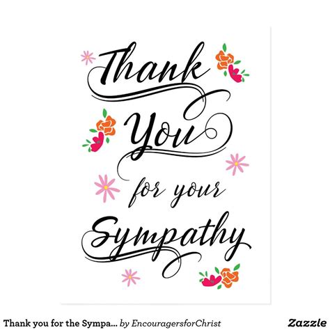Thank You Sympathy Card Messages Williamson