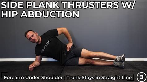 Side Plank Thrusters With Hip Abduction Youtube