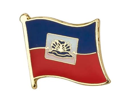 Haiti Flag Pin Badge Bel International