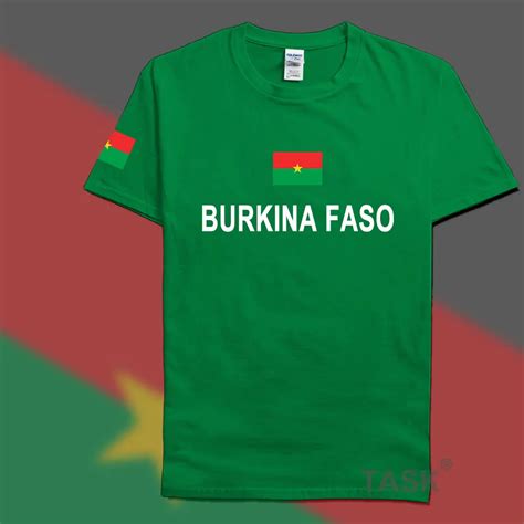 Burkina Faso Mens T Shirts Fashion 2017 Jerseys Nation 100 Cotton T