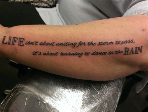 If you like music then you should try this quote tattoo about music. 70 Best Inspirational Tattoo Quotes For Men & Women (2019)