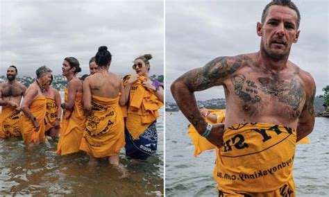 Hundreds Strip Down To Swim Naked In The World S Biggest Nude Dip At Sydney Harbour And There