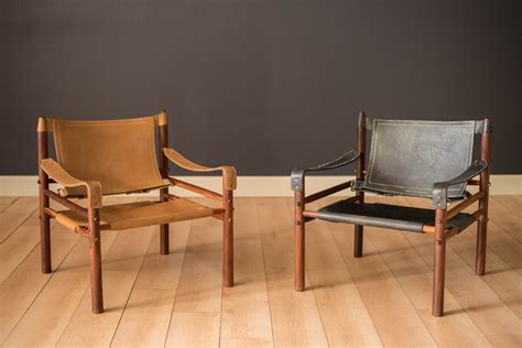 Mid Century Rosewood And Leather Sirocco Safari Lounge Chair By Arne
