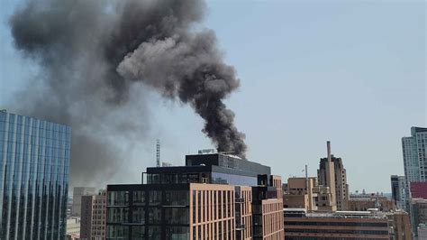 Viewer Video Of Smoke Plumes Coming From Center City High Rise