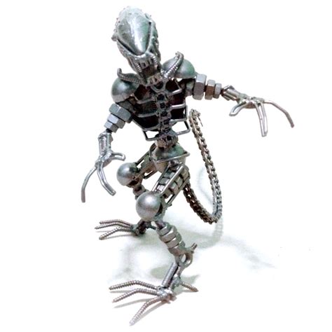 Alien Xenomorph Metal Sculpture Alien Scrap Metal Sculpture Art Model