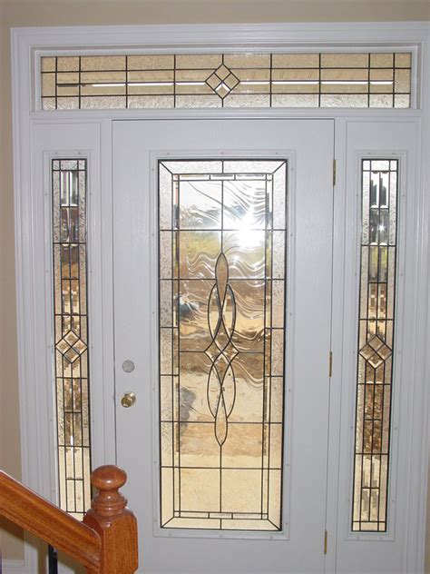 Leaded Glass Inserts For Entry Doors Glass Door Ideas
