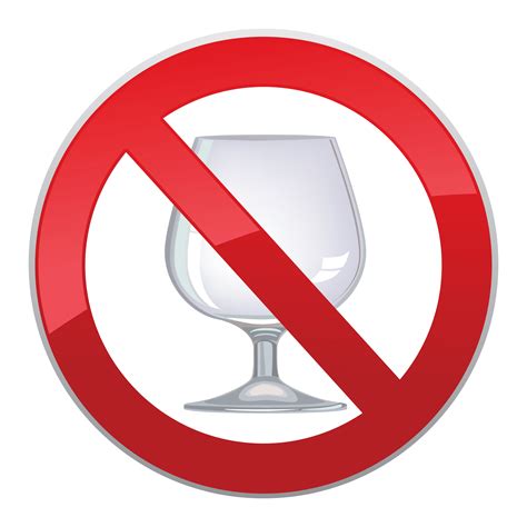 No alcohol drink sign. Prohibition icon. Ban liquor label 527516 Vector Art at Vecteezy