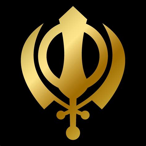 Sikhism Faith Symbol Isolated God Sign Outline 2276058 Vector Art At