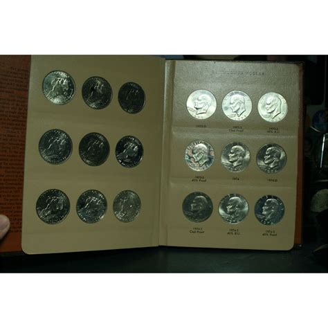 Complete Eisenhower Dollar Set In New Dansco Binder All 32 Coins