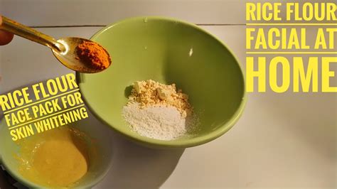 Rice Flour Face Packrice Flour For Skin Whiteninghomemade Face Mask