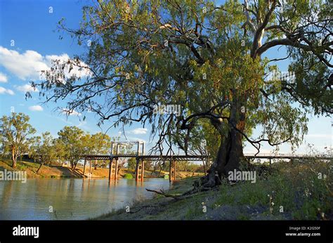 The Old Lifting Bridge Over The River Darling North Bourke Far West