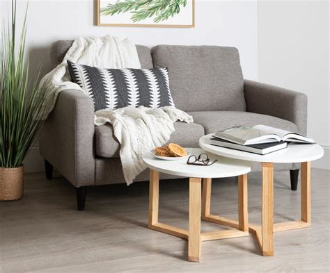 white coffee table set with natural wood base cheap scandinavian