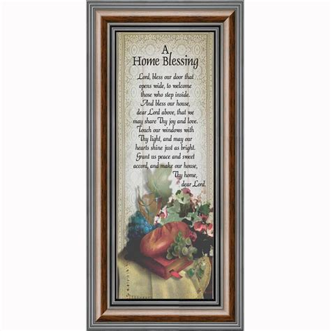 A Home Blessing Framed Poem For New Home Owners God Bless This Home