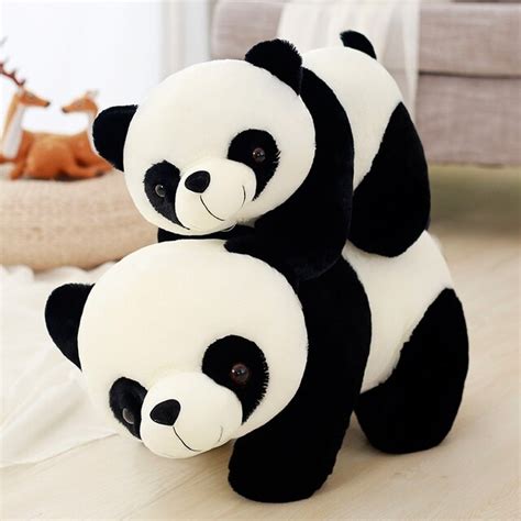 Lovely Chinese Giant Panda Plush Toys Crawl Style Soft Animal Stuffed