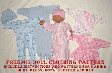 Preemie Cloth Doll And Clothing Patterns By Sandy Eding