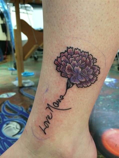 Carnation Tattoos Designs Ideas And Meaning Tattoos For You