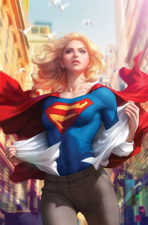 artgerm supergirl super heroi arte dc comics marvel dc comics