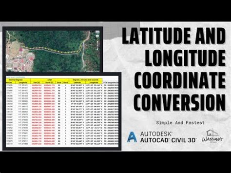 Latitude And Longitude Coordinate Conversion Youtube