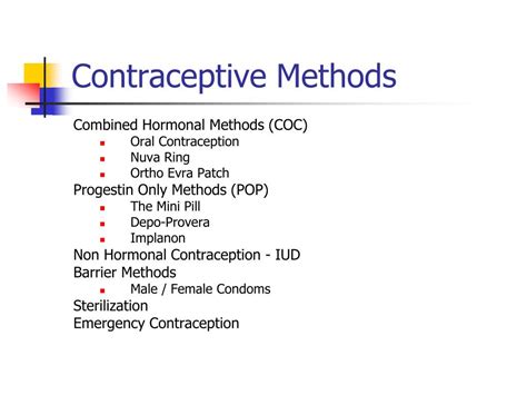 Ppt Contraception Powerpoint Presentation Free Download Id 4748518