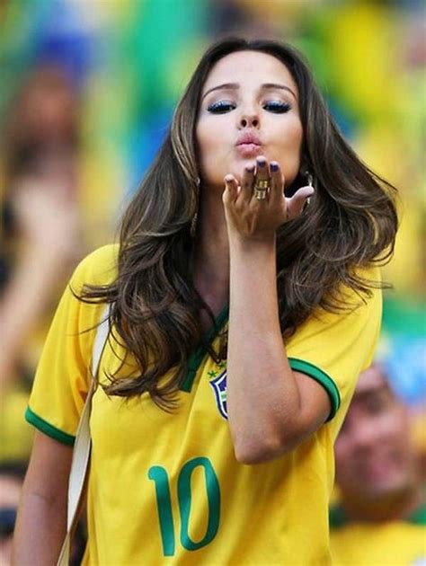 brazil female football fans are queens of the world cup hot football fans soccer girl