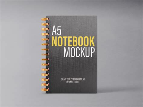 Free A5 Notebook Mockup Mockuptree