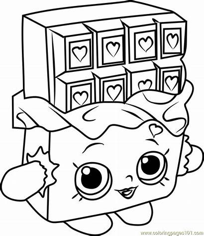 Shopkins Coloring Chocolate Pages Cheeky Drawing Candy