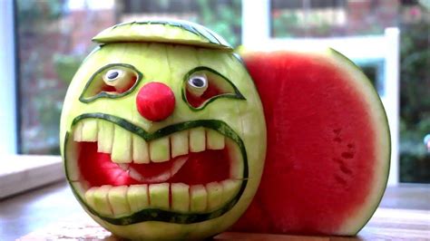 Joker Watermelon Carvings For Halloween Youtube