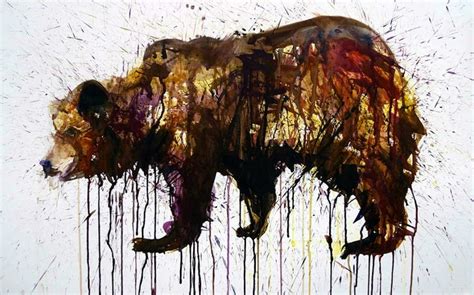 Simply Creative Dripping And Splattering Animal Paintings