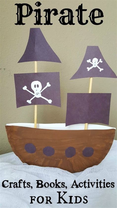 Pirate Ship Paper Plate Craft 3d Project For Kids Pirate Crafts