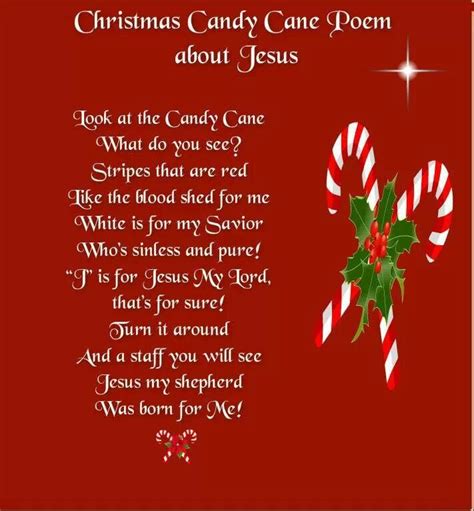These will be going into my boys stockings this year. Christmas Candy Cane Poem About Jesus | Christmas ♥♥ ...