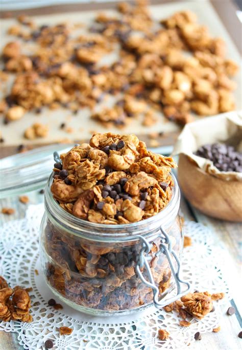 Ww friendly peanut butter granola (6 freestyle smartpoints). Peanut Butter Cup Granola | Dishing Out Health