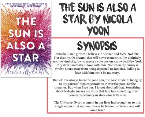 The Sun Is Also A Star Book Short Summary Nicola Yoon The Way The